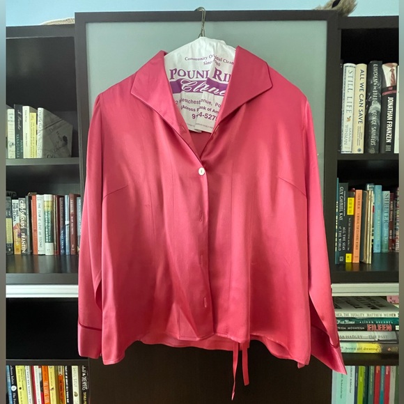 Pink Silk Pajamas - Picture 1 of 2